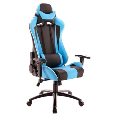 Everprof Lotus S5 (игровое кресло, экокожа, черный/голубой, топган, Китай)