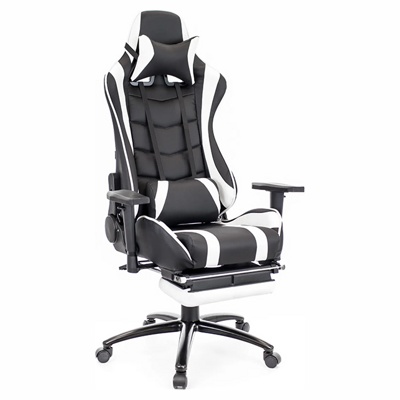 Everprof Lotus S1 (игровое кресло, экокожа, черный/белый, топган, Китай)