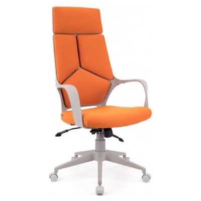 Everprof Trio Grey (кресло руководителя, ткань, оранжевый, топган мульти DMSL, Китай)