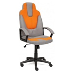 Кресло NEO 3 ткань серый/оранжевый - фото
