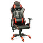Игровое кресло Everprof Lotus S10 (экокожа, черный/красный , топган, Китай) - фото