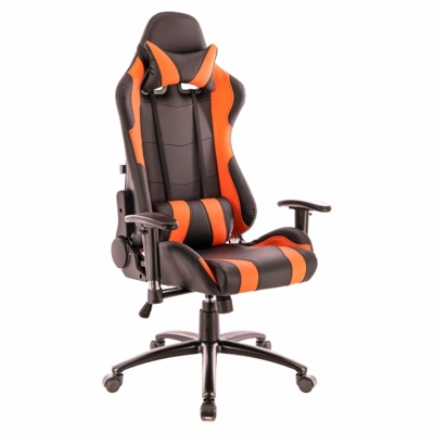 Everprof Lotus S2 (игровое кресло, экокожа, черный/оранж., топган, Китай)